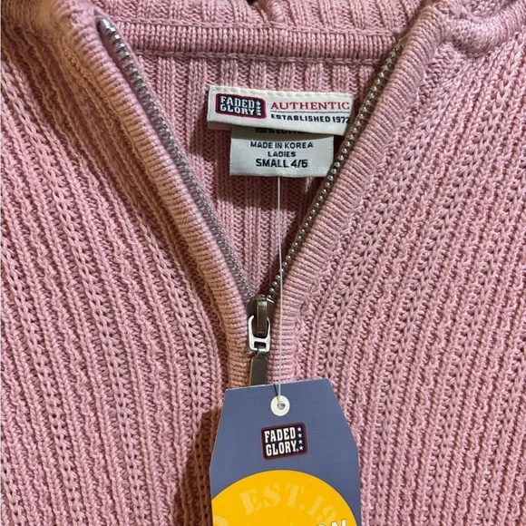 Y2K 100% Cotton Pink Women's Sweater - Picture 2 of 5